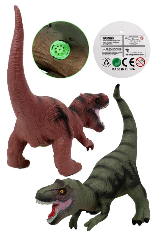 T-Rex Dinosaur Roaring Figurine Toy - 15 Inch