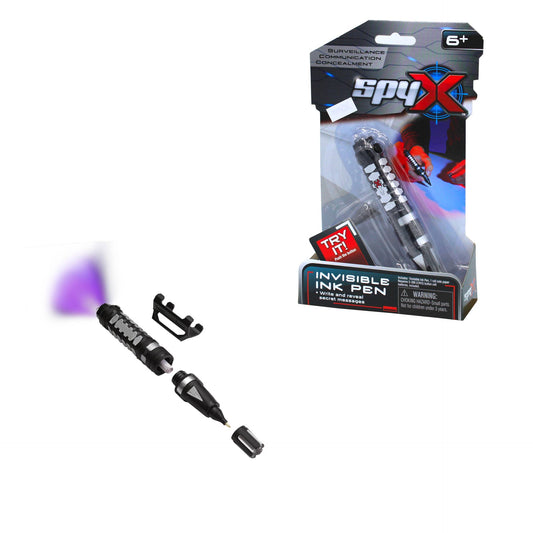 SpyX Invisible Ink Pen - Write & Read Invisible UV Light Msg