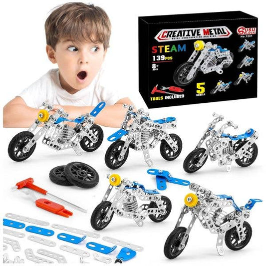 Creative Metal Kit - #1201 - The 139PC Motorcycle Series