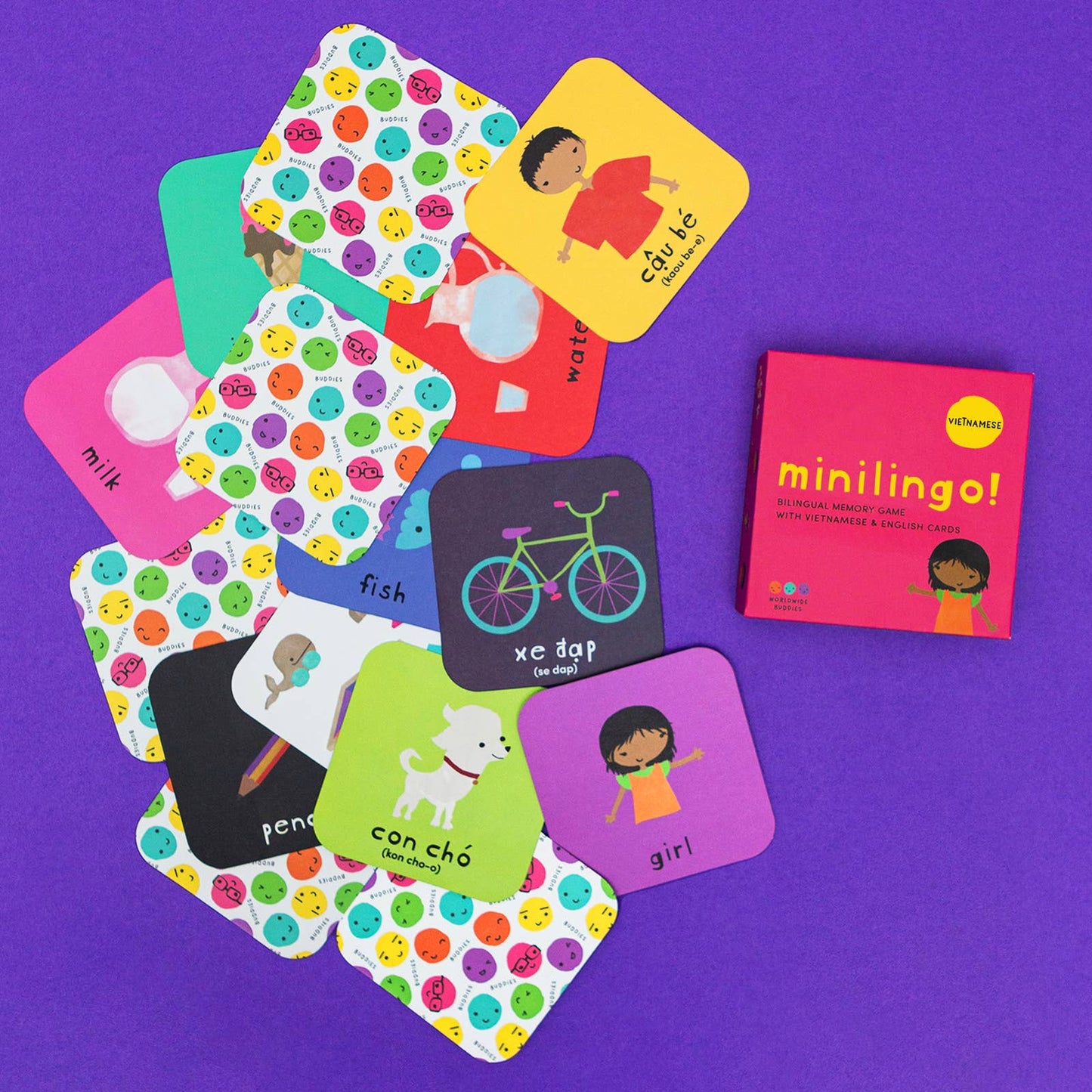 Minilingo Vietnamese/English Bilingual Flashcards for Kids