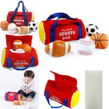 My First Sports Bag Set -Plush Duffel With 3 Plush Sport Bag