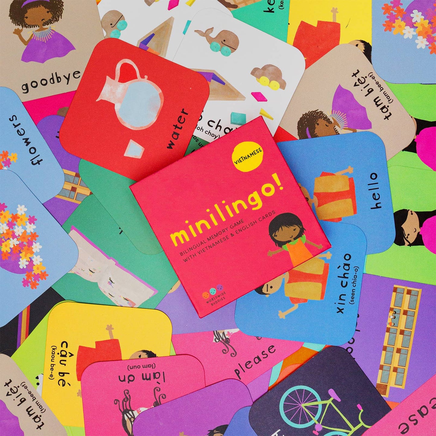 Minilingo Vietnamese/English Bilingual Flashcards for Kids