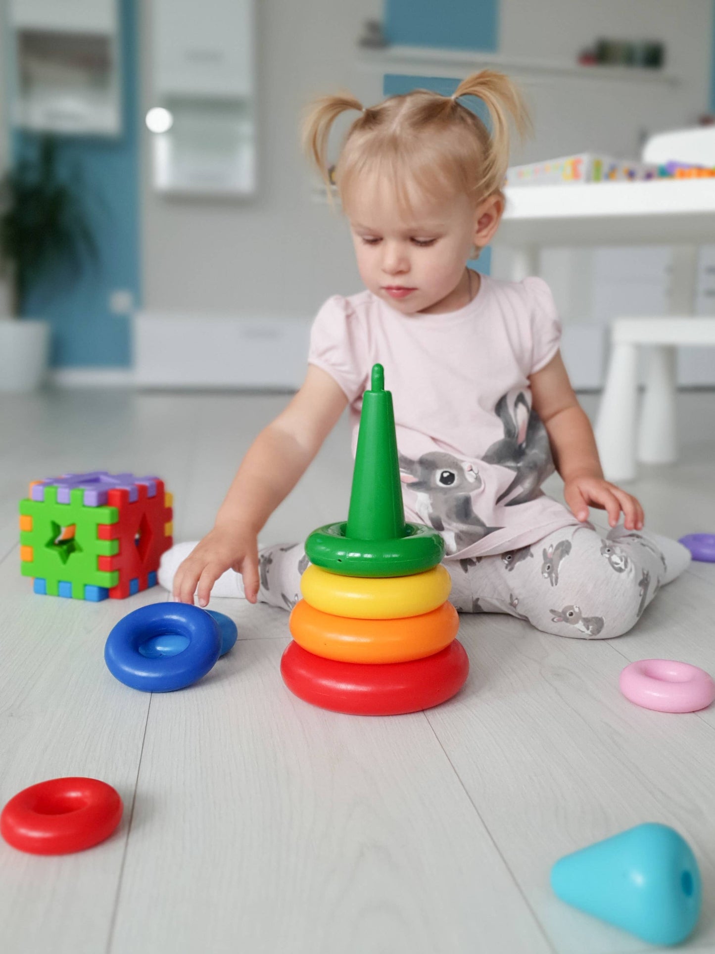 Educational toy "Pyramid" LUX in a box, Tigres