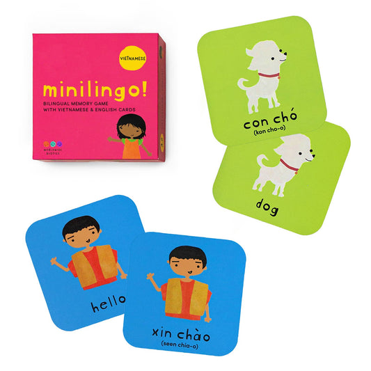 Minilingo Vietnamese/English Bilingual Flashcards for Kids
