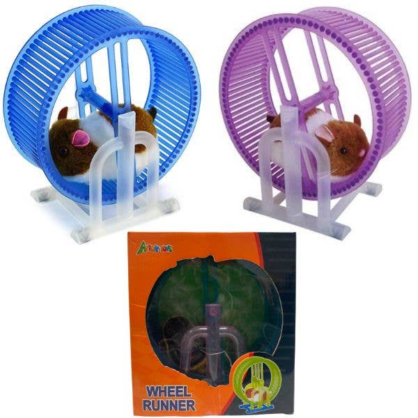 Mechanical Hamster Wheel - Moving Toy Hamster Set