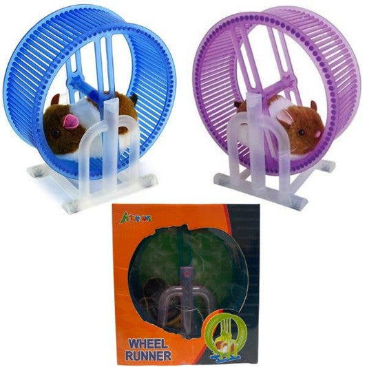 Mechanical Hamster Wheel - Moving Toy Hamster Set