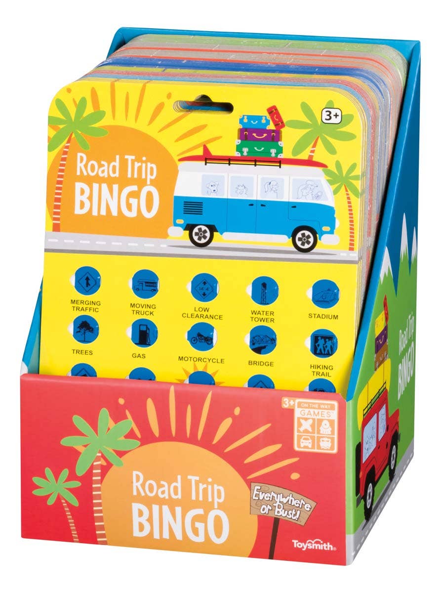 On the Way Games Road Trip Bingo, Travel Game