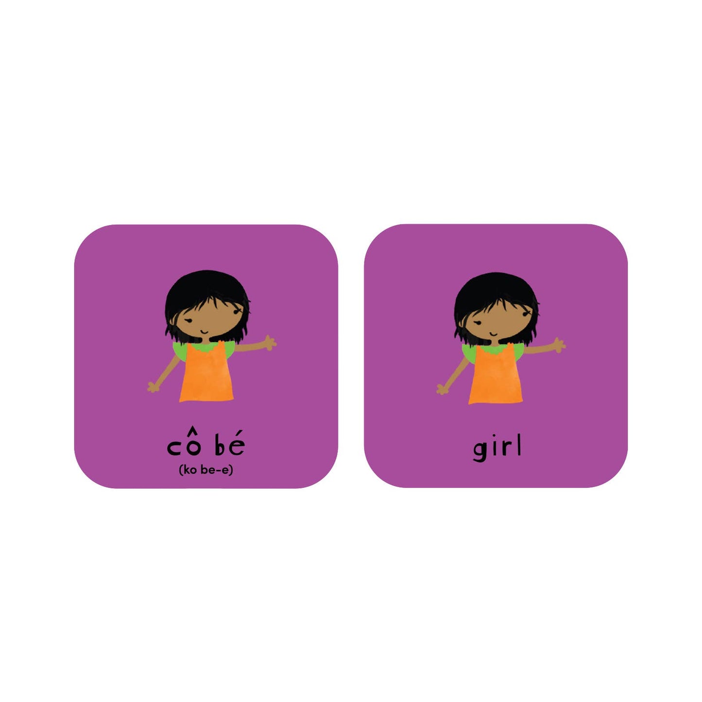 Minilingo Vietnamese/English Bilingual Flashcards for Kids