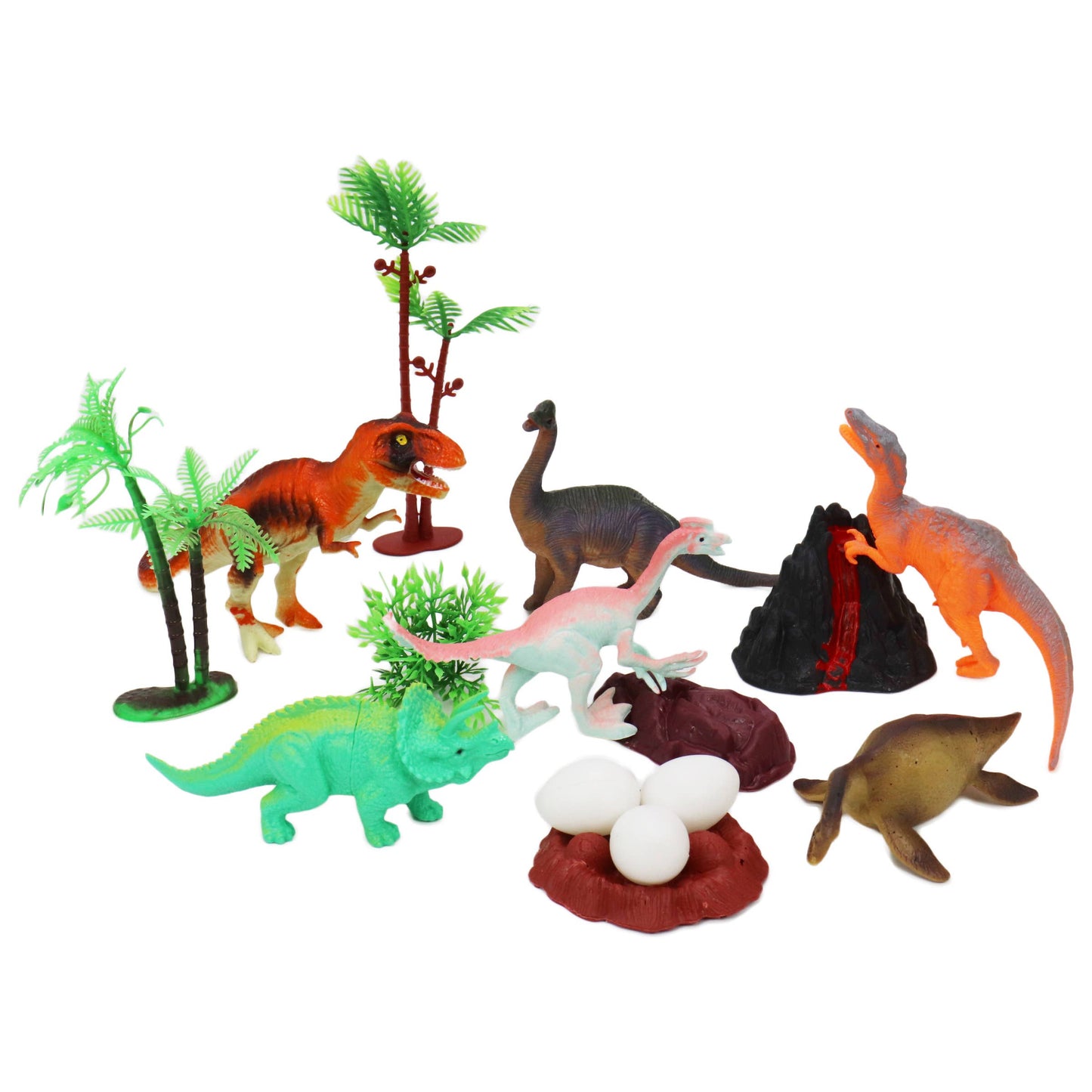 15-Piece Dinosaur Figures Play Set Jar - 8 Inch