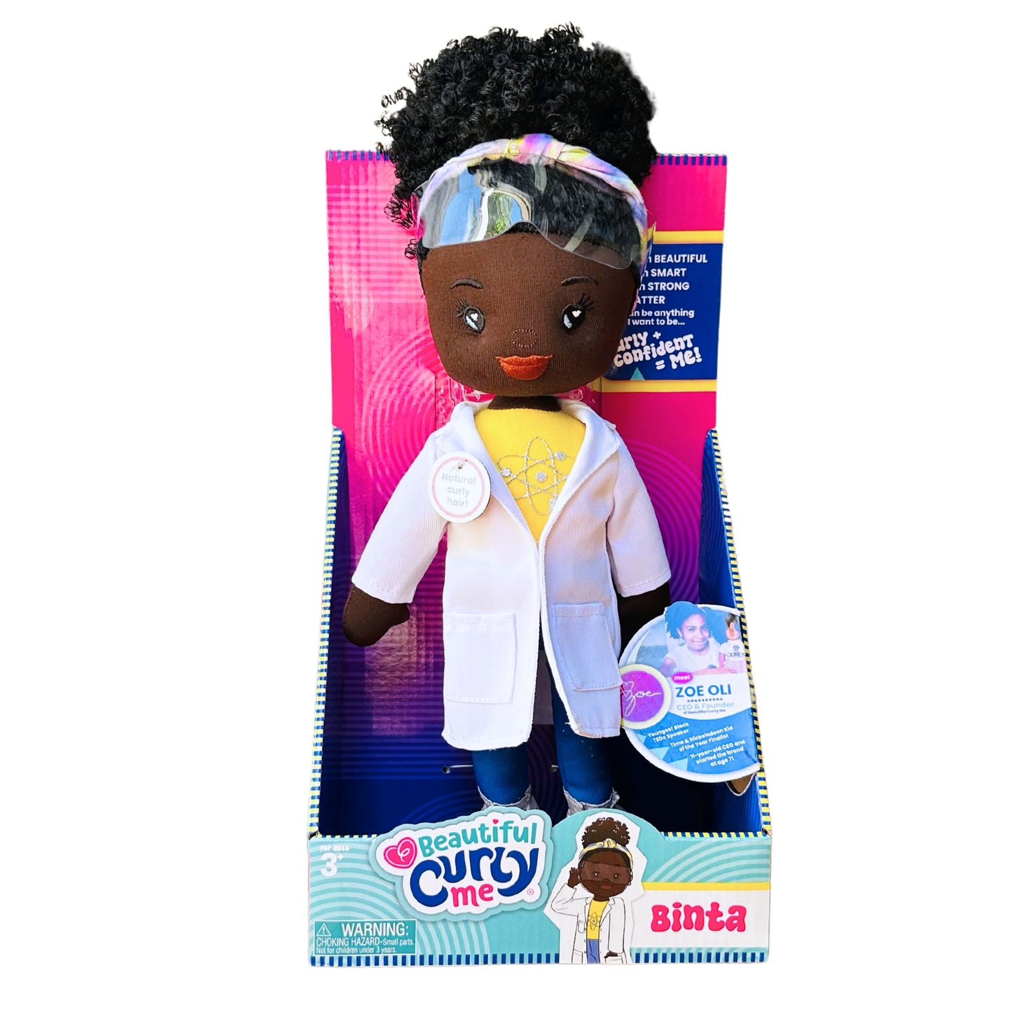 Beautiful Curly Me Binta 14-inch STEM Plush Doll