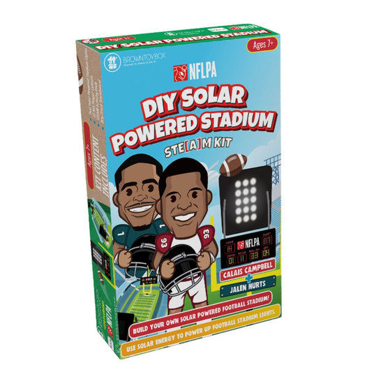 Brown Toy Box NFLPA - Calais Campbell and Jalen Hurts DIY Solar Stadium