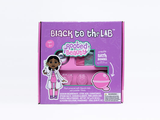 Black to the Lab – Rooted in Beauty Bath Bombs Cosmetic Chemistry Activity Set