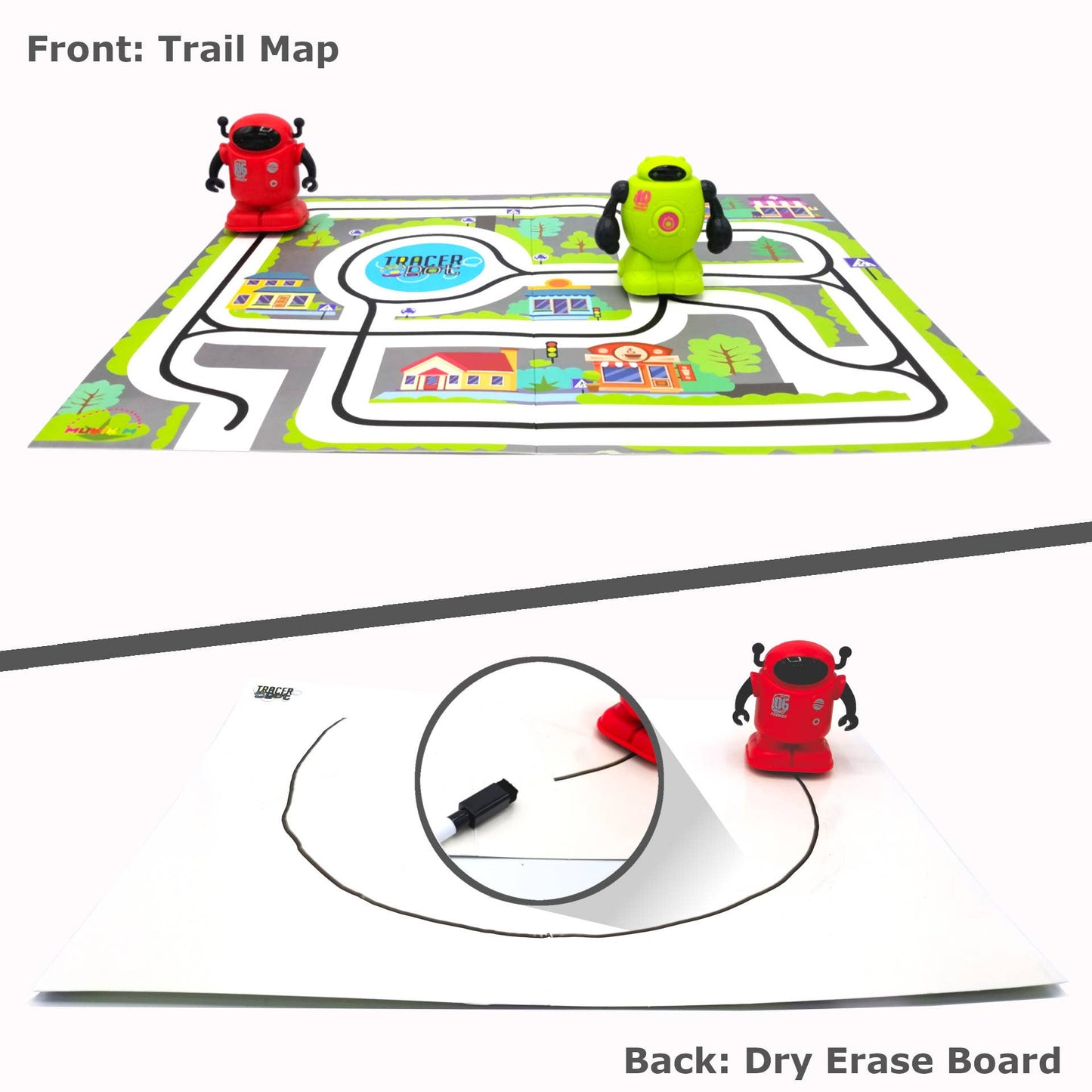 Tracerbot Set - Inductive Robots Follow The Line You Draw