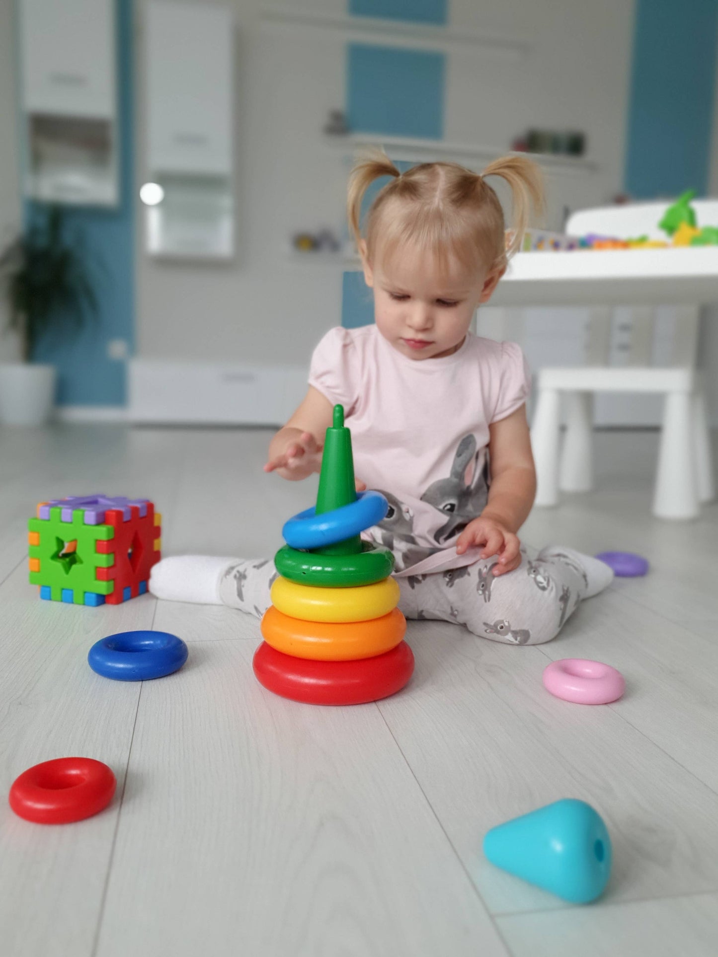Educational toy "Pyramid" LUX in a box, Tigres