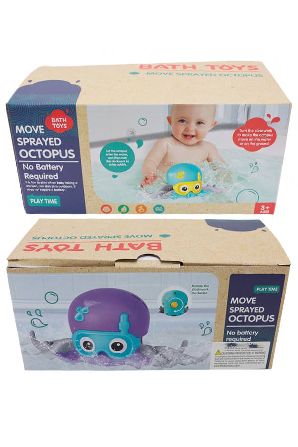 Octopus Wind-Up Swimming Crawling Baby Bath Toy