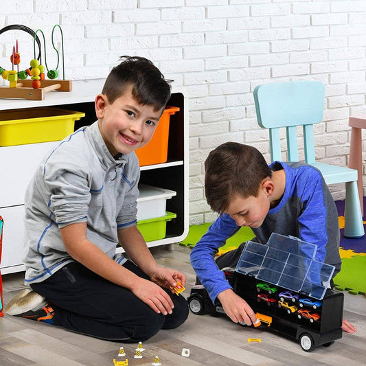 Play22 Semi Truck Toy for Boys 3-5 with Cars & Accessories