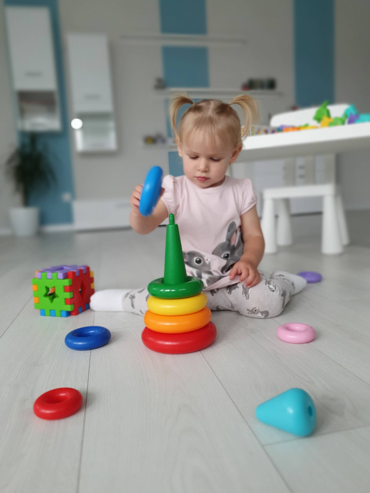 Educational toy "Pyramid" LUX in a box, Tigres