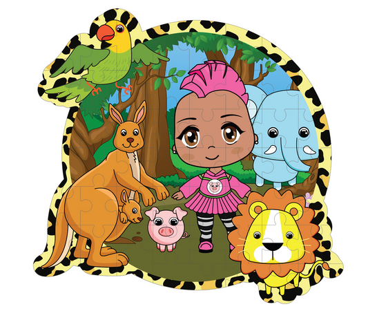 Dadisi Academy Giant 3ft 48-Piece STEM Puzzle (Zoe Zoology) I'm Feeling Macawsome!