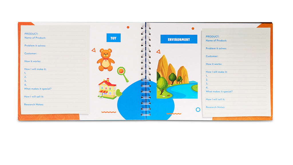 Inventor's Journal | STEM| Science Activity Book | Diverse Toys | Brown Toy Box