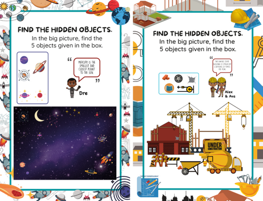 Giant Dual Activity Pad | STEM| Brown Toy Box| Diverse Children's Books