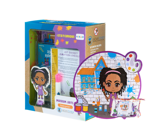 Makayla Museum Arts Bundle | STEM| STEM Learning Kits | Brown Toy Box