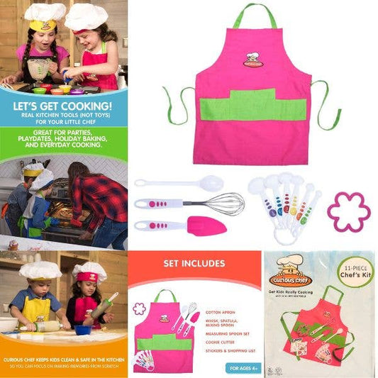 The Curious Chef - 11PC Chef Kit - Get Kids Really Cooking