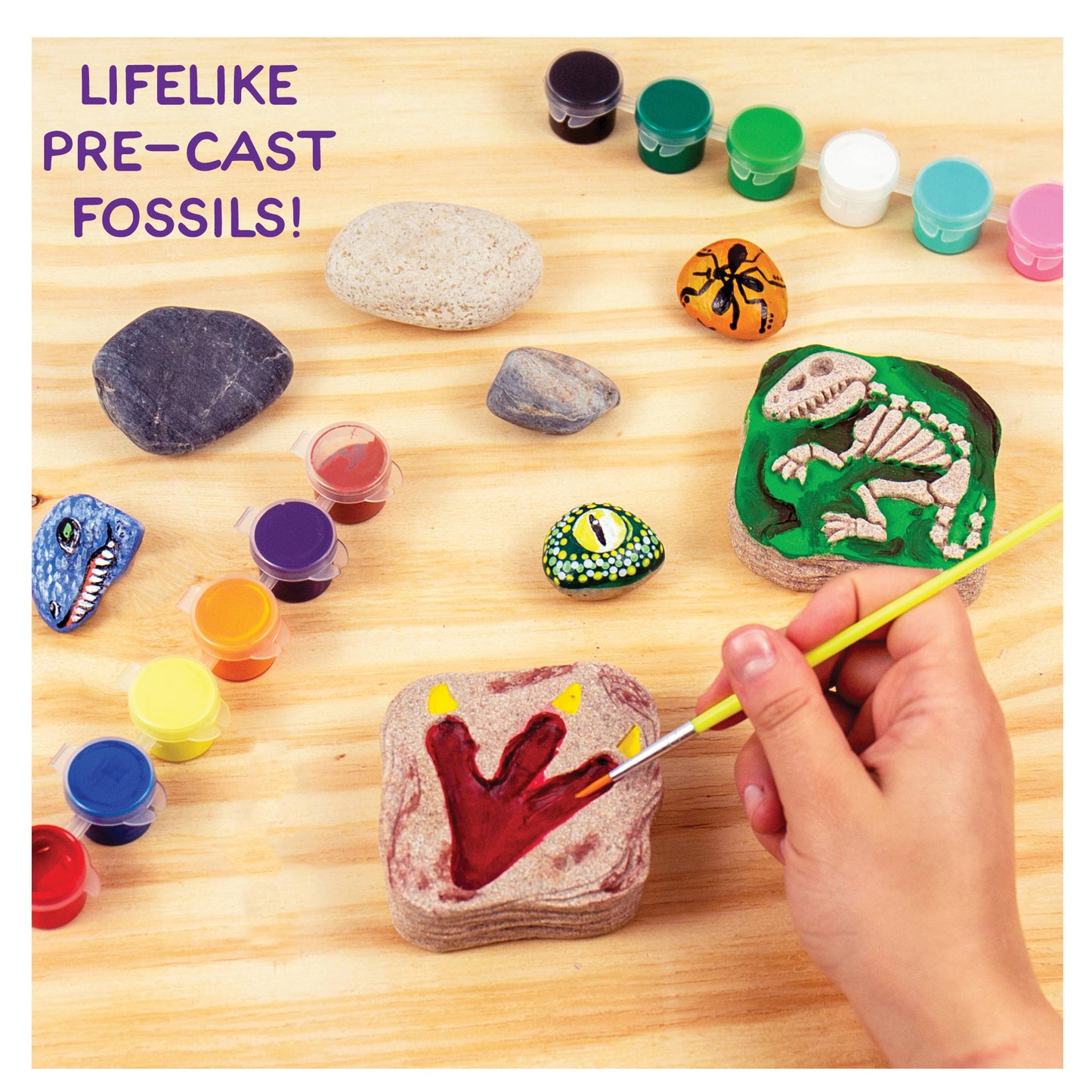 Dino Rock Painting Art Design Playset