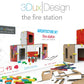 3Dux Design Architecture Set Fire Station