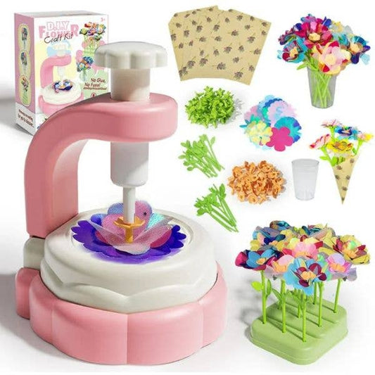 The DIY Flower Craft Kit - #HZ1 - 185PC Craft Kit - No Glue 