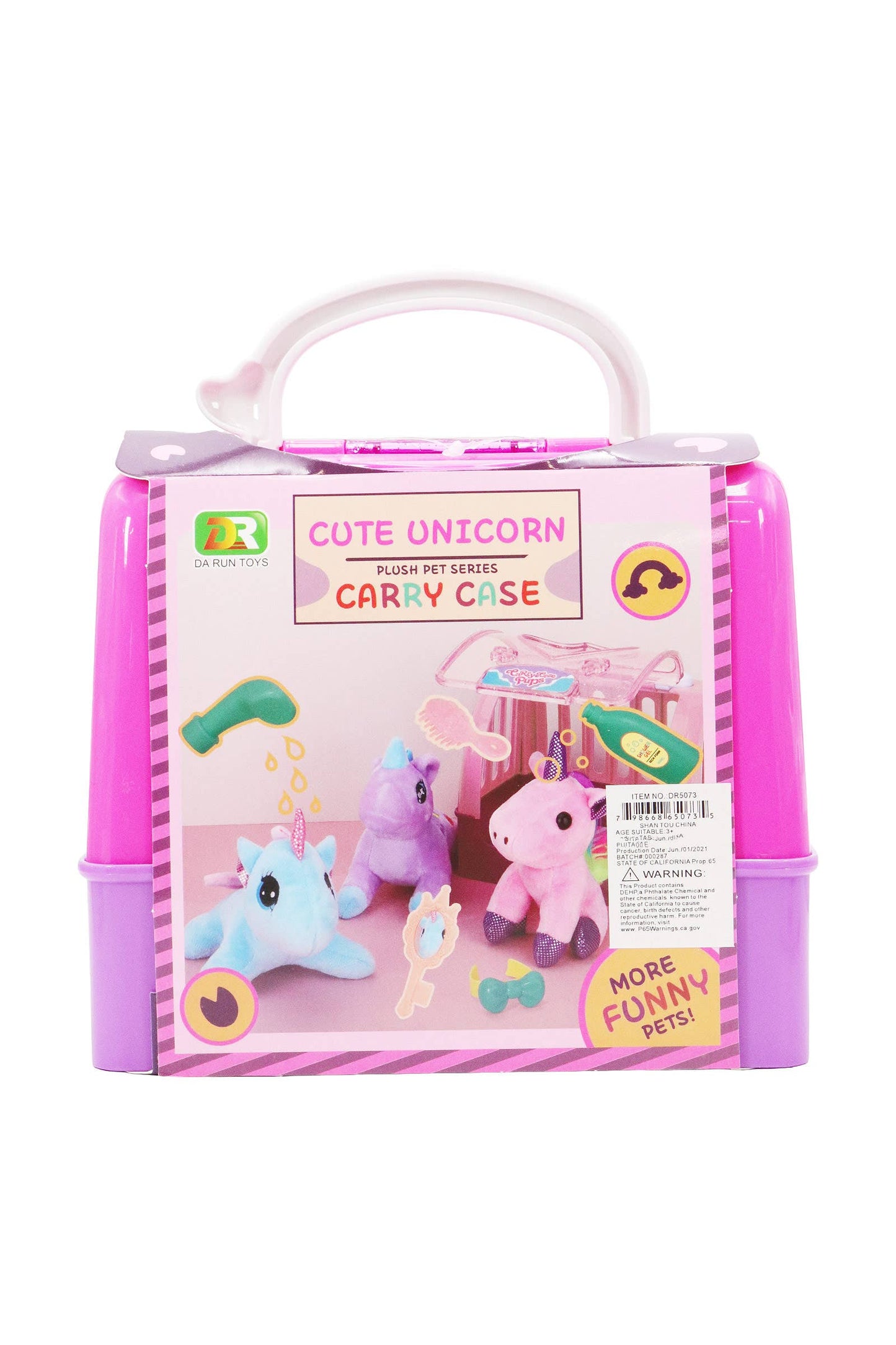 Unicorn Pony Stuffed Toy Kennel Carry Bag