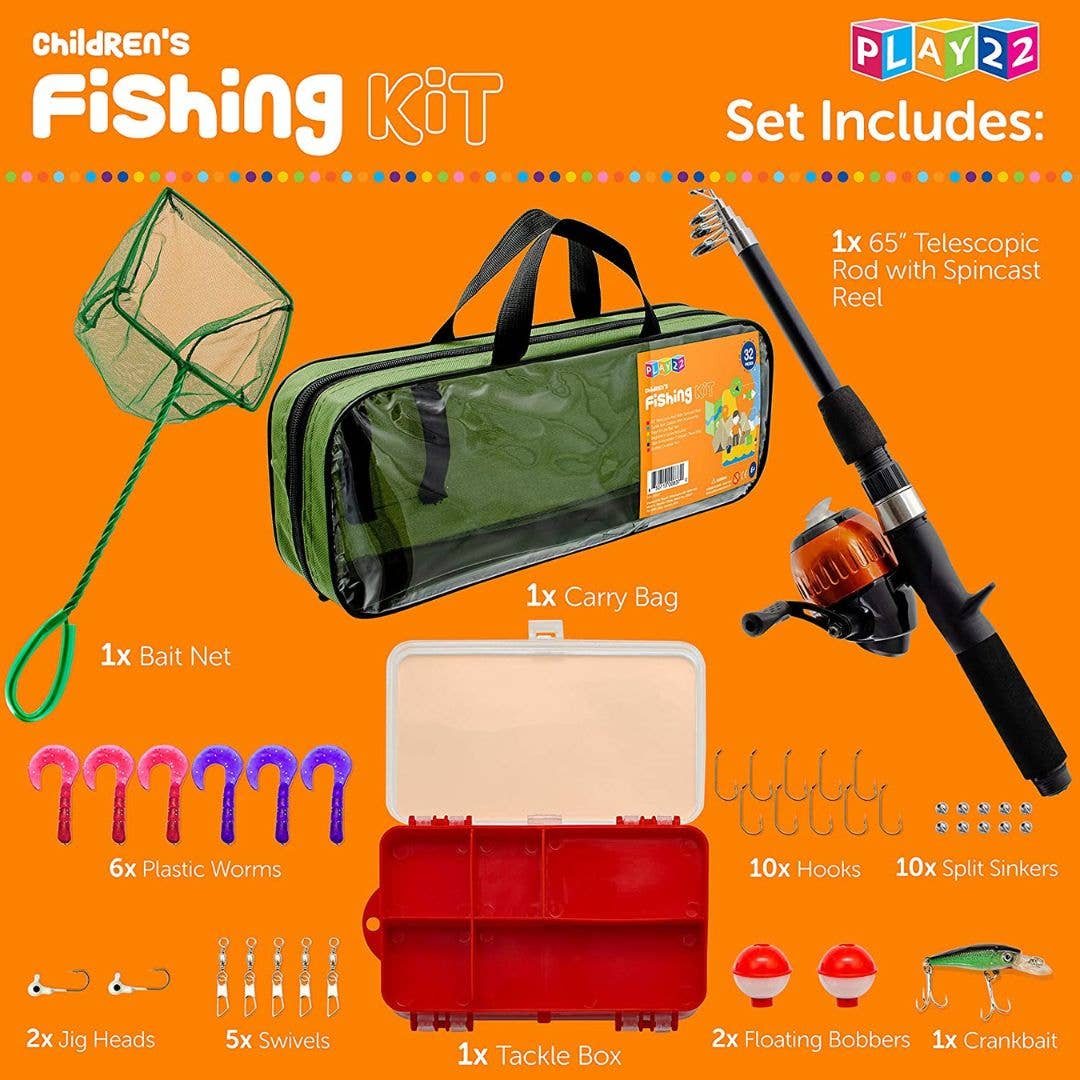 Fishing Pole For Kids - 32 Set Kids Fishing Rod Combos