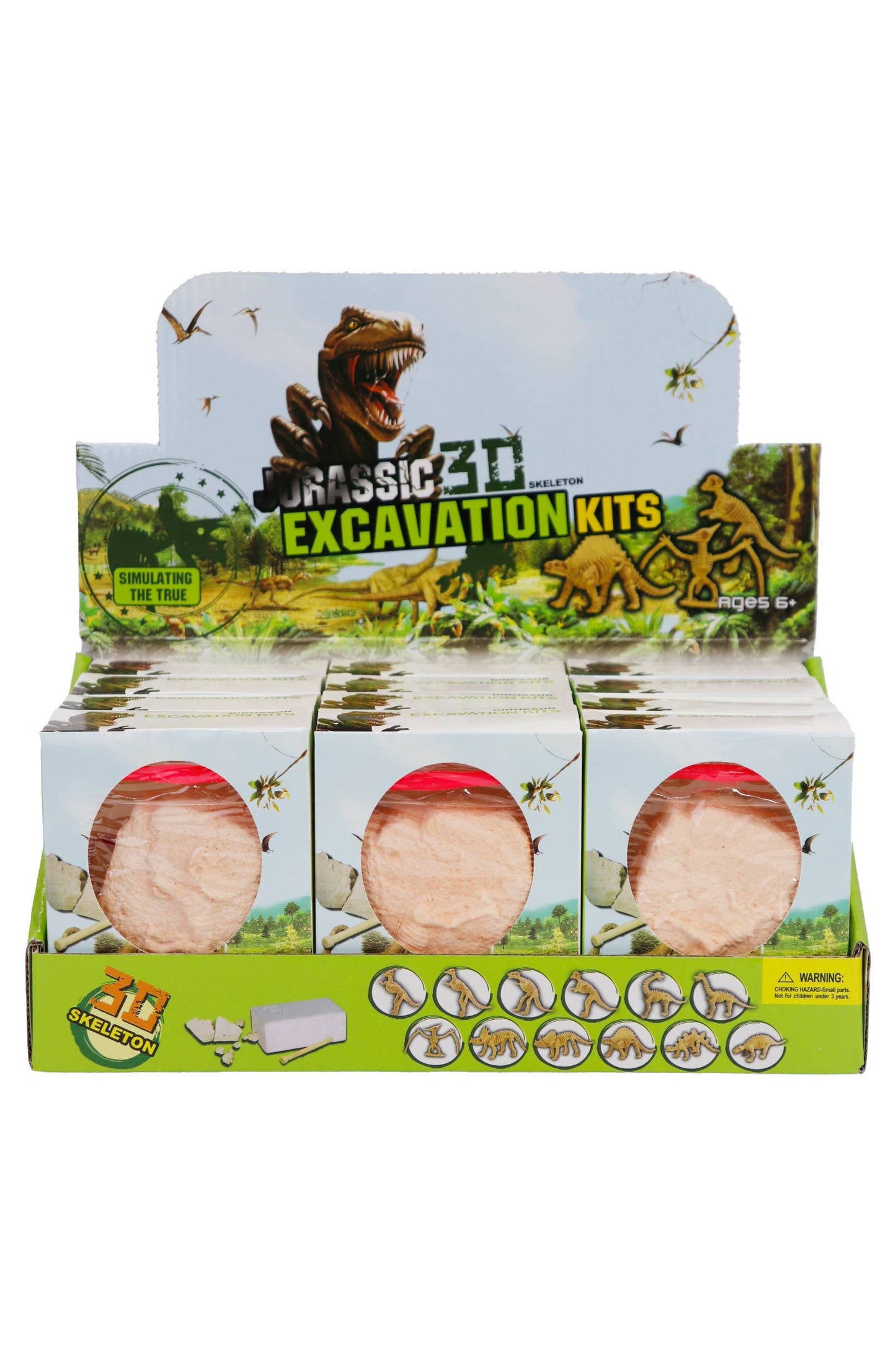 Kids Dinosaurs Fossil Excavation Tool Kit