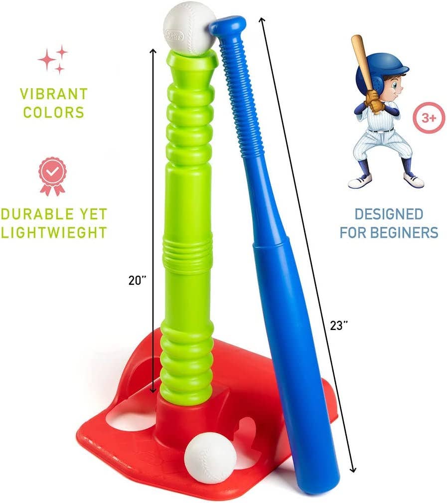 T Ball Set for Kids Ages 3-5 with 20" Batting Tee