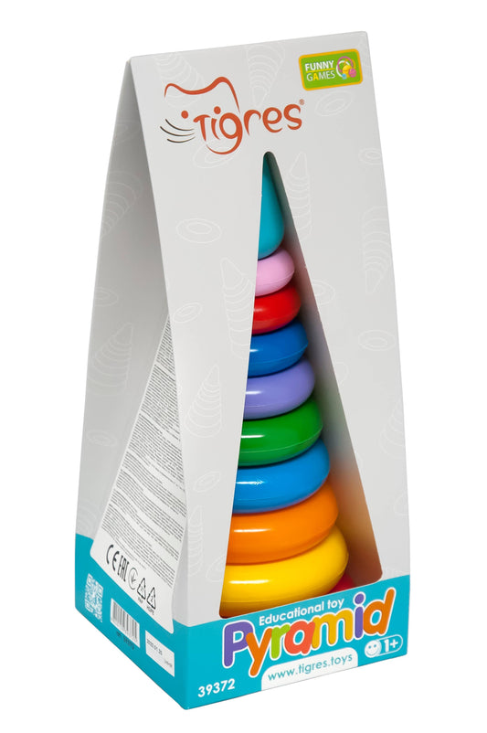 Educational toy "Pyramid" LUX in a box, Tigres