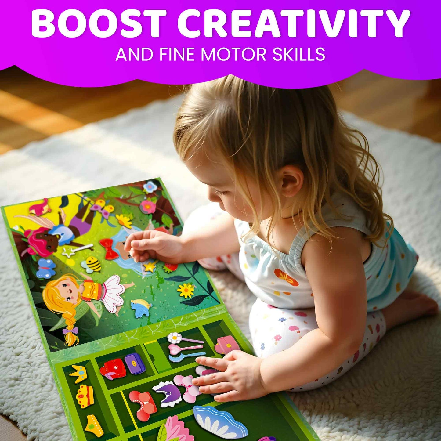 Magnetic Dress-Up Dolls for Kids| Fairy