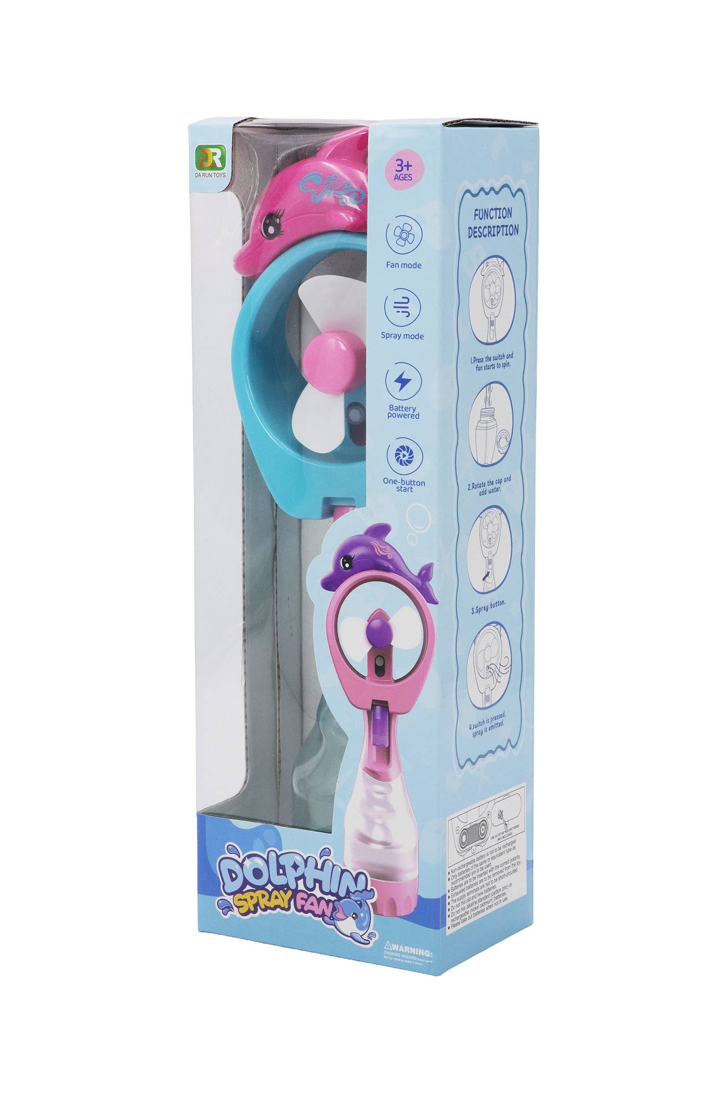 Dolphin Water Misting Electric Fan - Individual