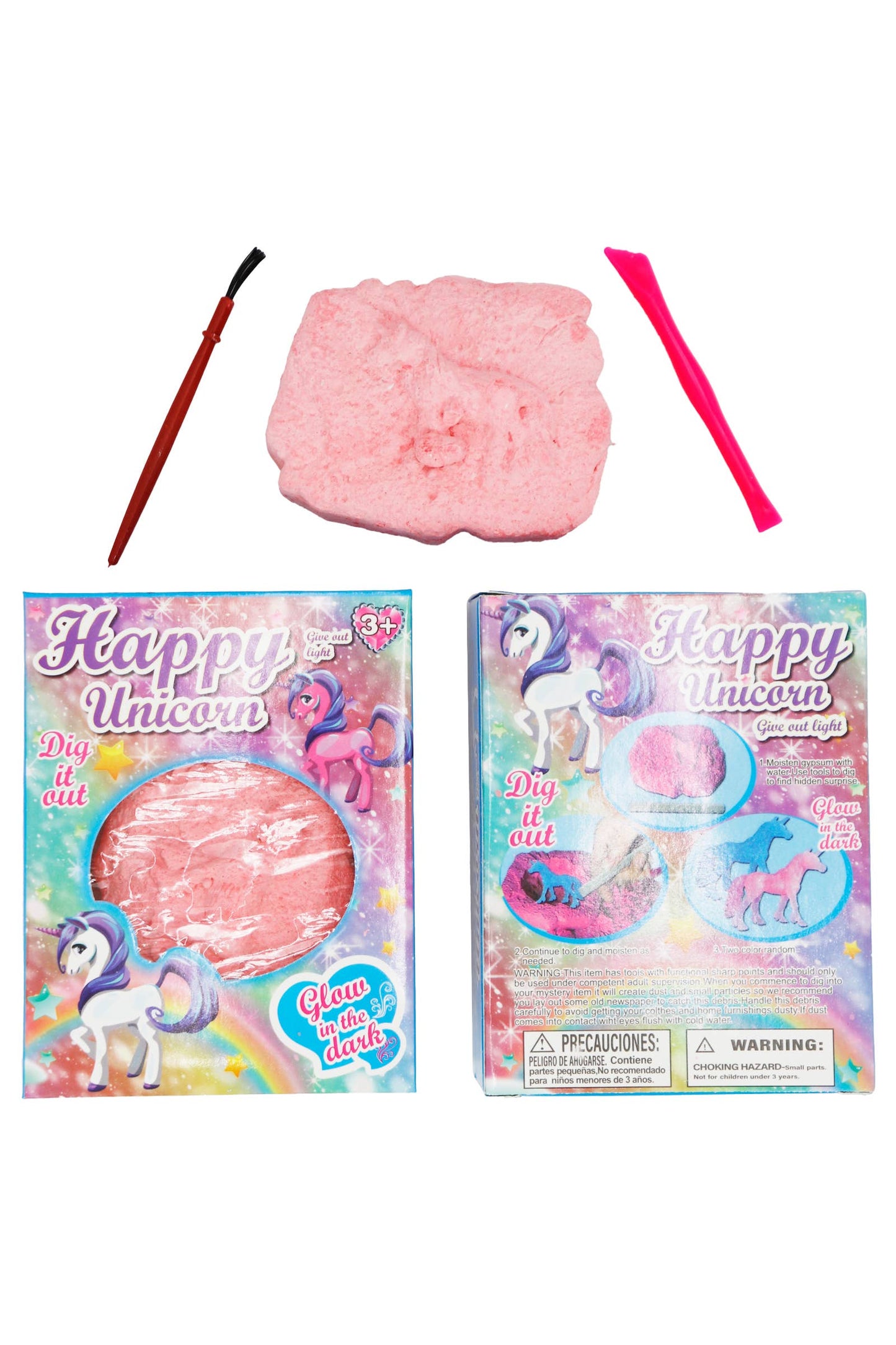 Happy Unicorn Pony Fossil Excavation Tool Kit