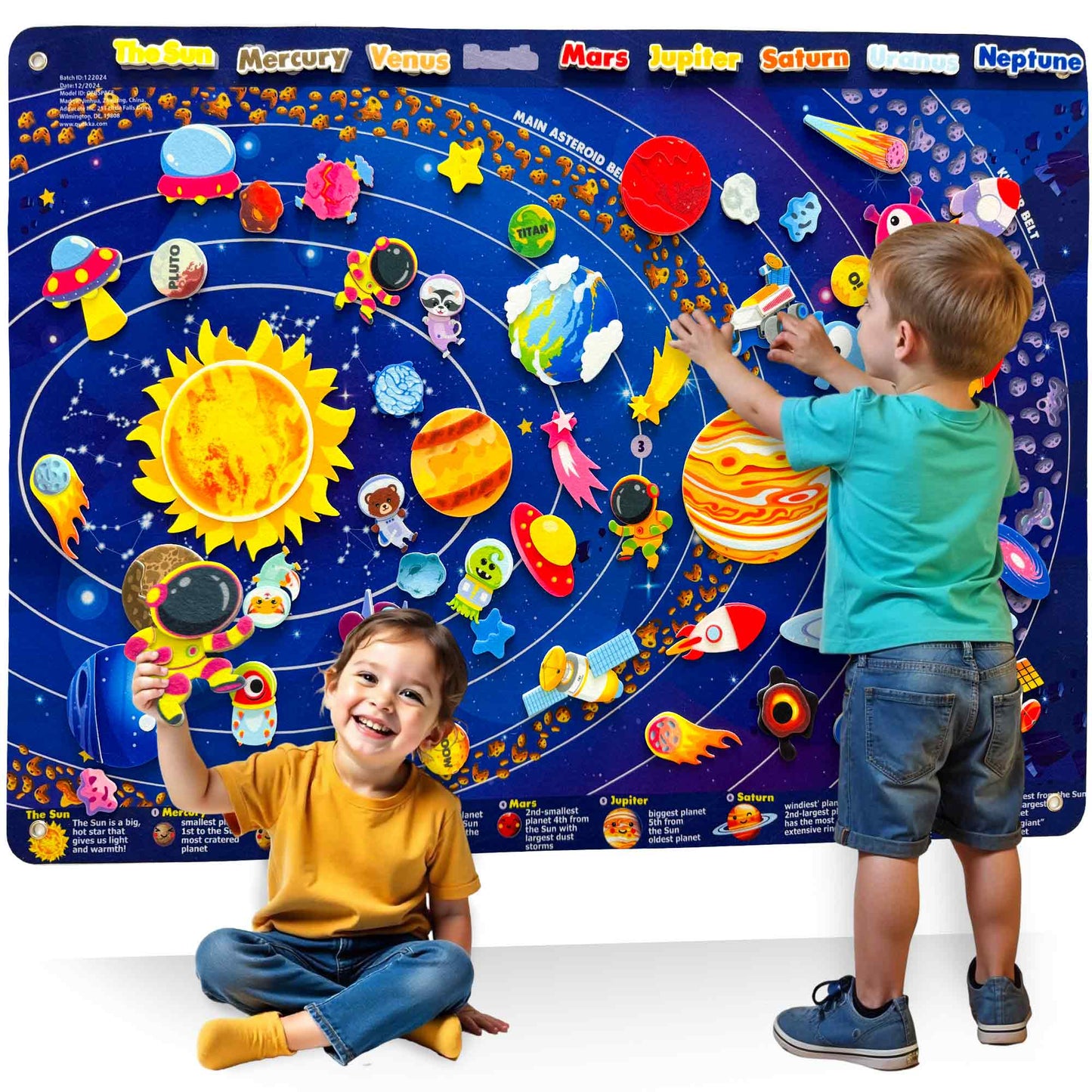 Space Felt Board for Kids | Educational Flannel Toy