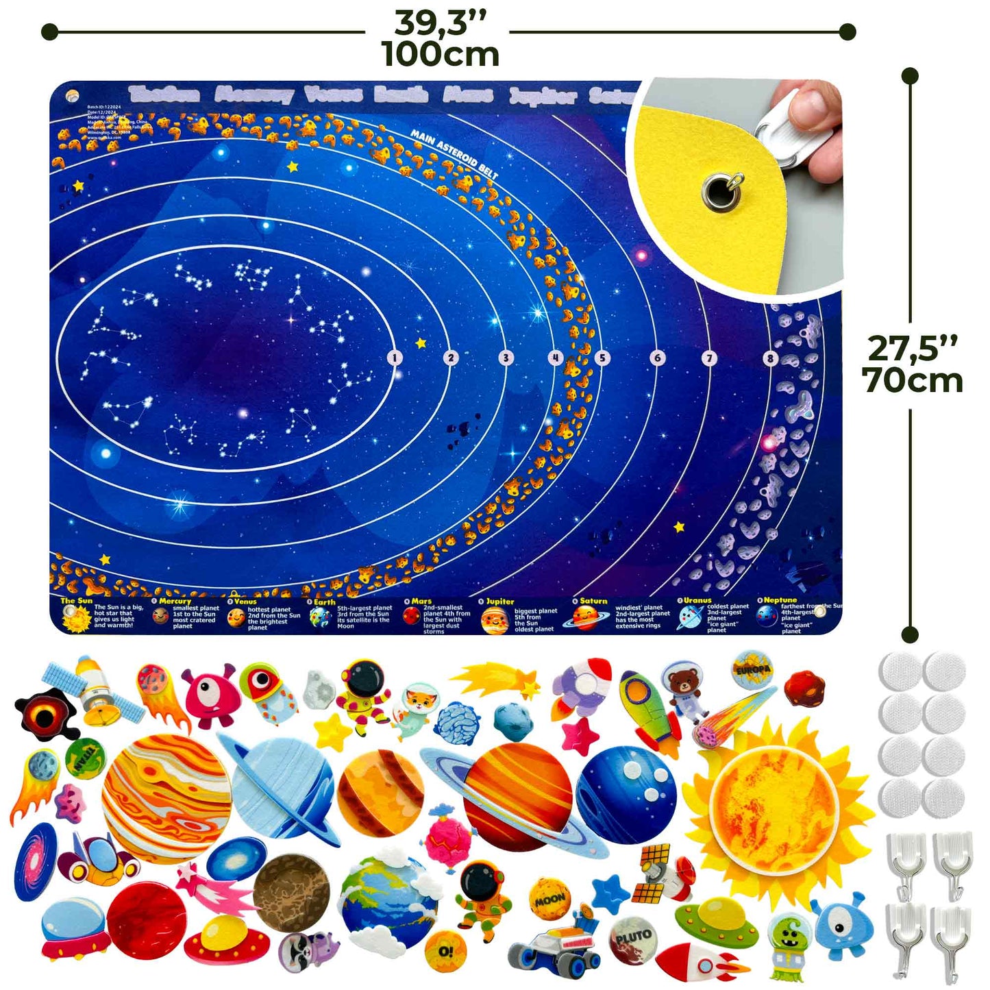Space Felt Board for Kids | Educational Flannel Toy
