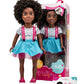 Beautiful Curly Me Bella 18-inch doll with natural curly hair
