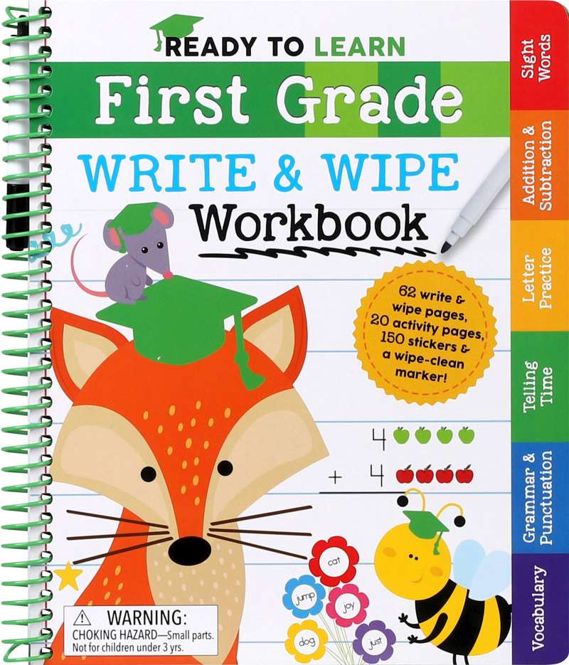 Ready to Learn: First Grade Write & Wipe Workbook