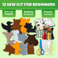 Craft Kits for Kids - 12 Forest Animals Sewing Kit