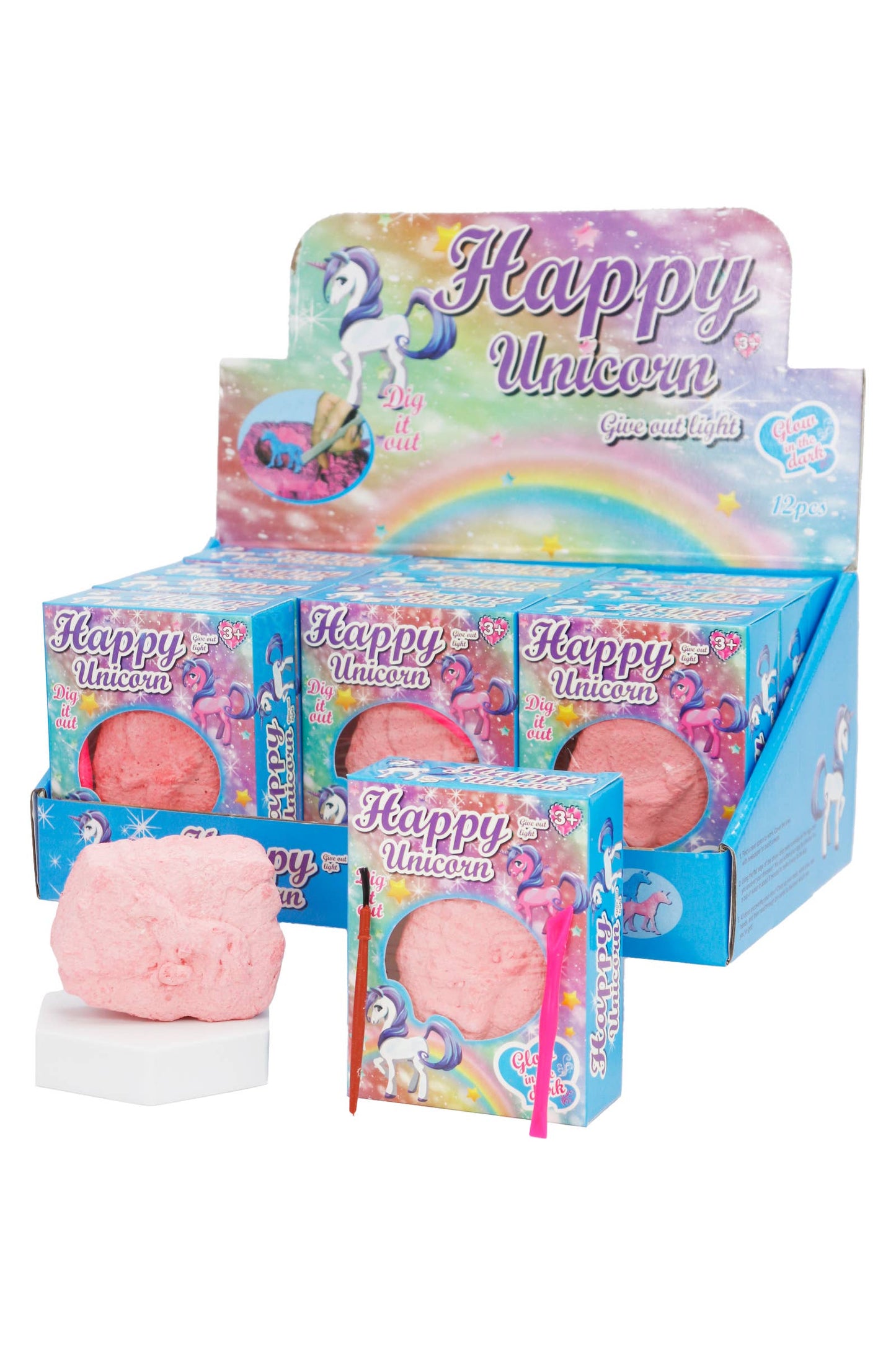 Happy Unicorn Pony Fossil Excavation Tool Kit