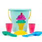 Toysmith 6-Piece Set Ice Cream Sand Bucket Set