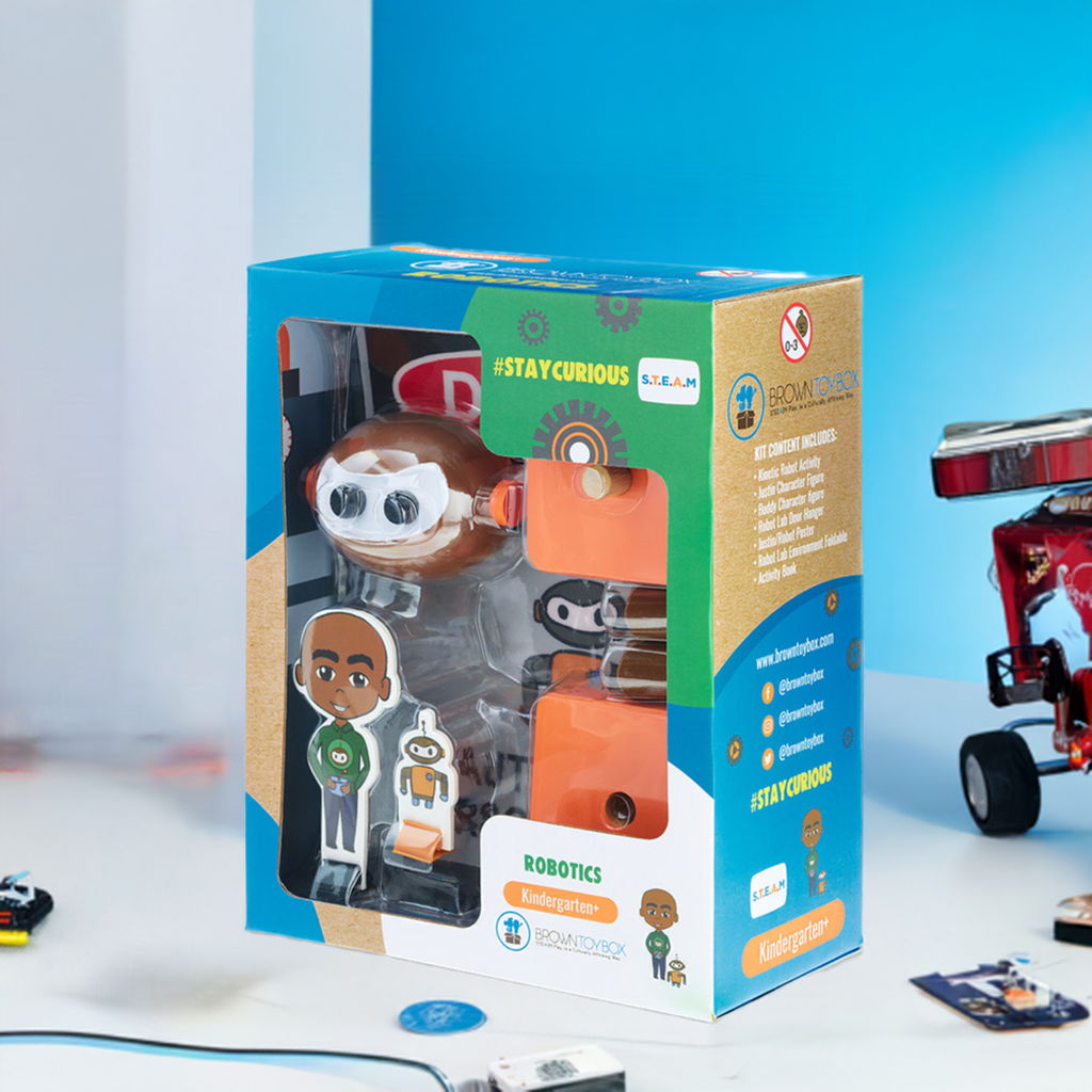 Brown Toy Box Dadisi Academy Justin/Robotics STEAM Kit