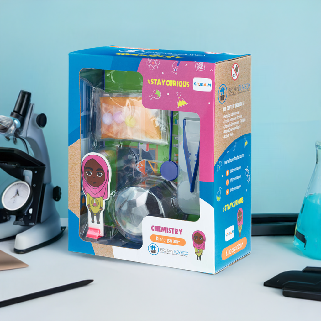 Brown Toy Box Amara Chemistry Steam Kit