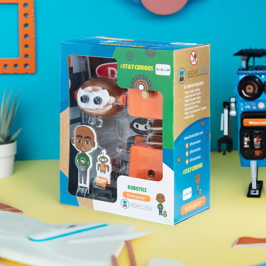 Brown Toy Box Dadisi Academy Justin/Robotics STEAM Kit