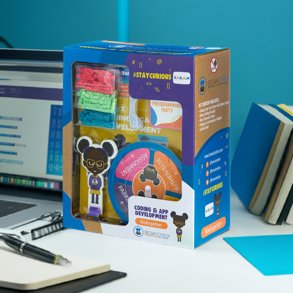 Brown Toy Box Dadisi Academy Maya/Coding &amp; App Development STEAM Kit