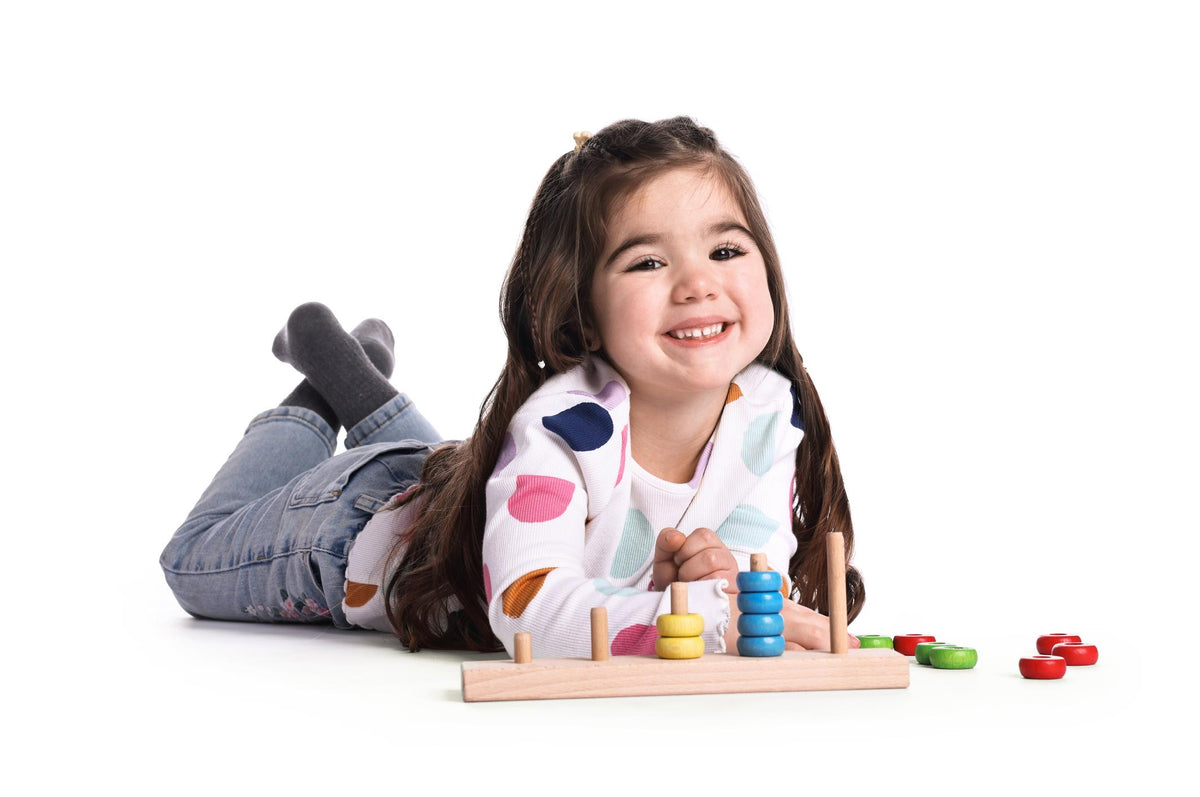 Child enjoying educational toys