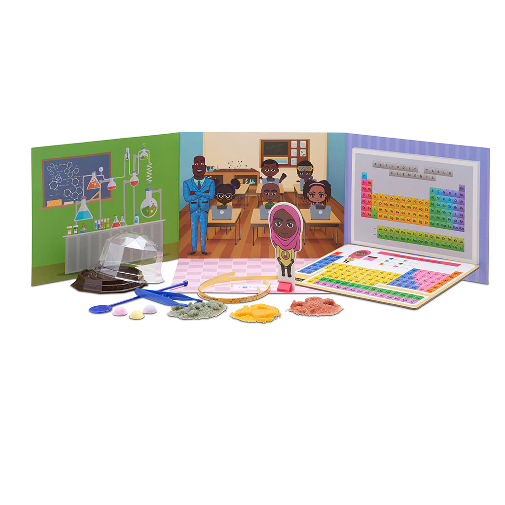 Brown Toy Box Dadisi Academy Amara/Chemistry STEAM Kit